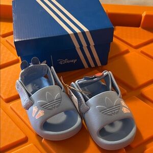 Adidas Kids Light Blue Sandals with Disney Zootopia size 5 Baby